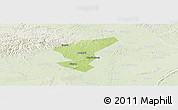 Physical Panoramic Map of Zigong Shiqu, lighten