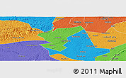 Political Panoramic Map of Zigong Shiqu