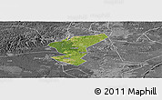 Satellite Panoramic Map of Zigong Shiqu, desaturated