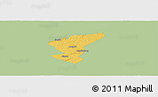 Savanna Style Panoramic Map of Zigong Shiqu, single color outside