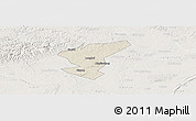 Shaded Relief Panoramic Map of Zigong Shiqu, lighten