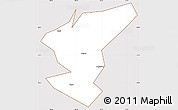 Classic Style Simple Map of Zigong Shiqu, cropped outside