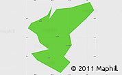 Political Simple Map of Zigong Shiqu, single color outside