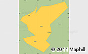 Savanna Style Simple Map of Zigong Shiqu