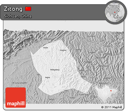 Gray 3D Map of Zitong