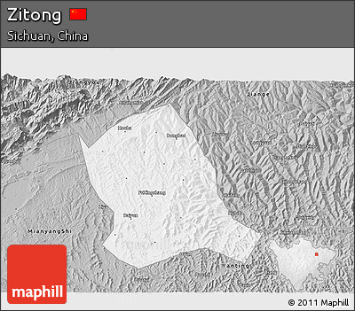 Gray 3D Map of Zitong