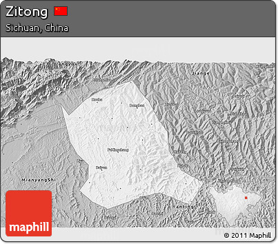 Gray 3D Map of Zitong
