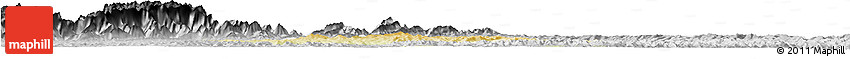 Physical Horizon Map of Zitong, desaturated