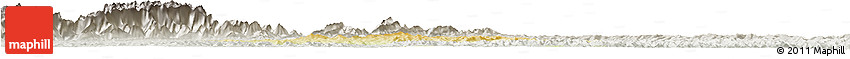 Physical Horizon Map of Zitong, lighten, semi-desaturated