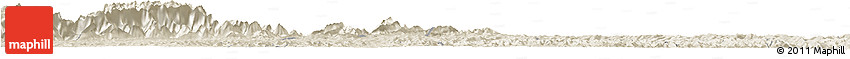 Shaded Relief Horizon Map of Zitong