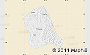 Classic Style Map of Zitong, single color outside