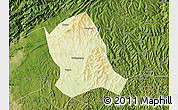 Physical Map of Zitong, satellite outside
