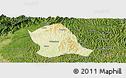 Physical Panoramic Map of Zitong, satellite outside