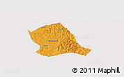 Political Panoramic Map of Zitong, cropped outside