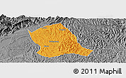 Political Panoramic Map of Zitong, desaturated