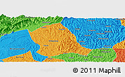 Political Panoramic Map of Zitong