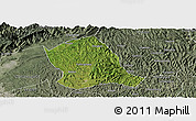 Satellite Panoramic Map of Zitong, semi-desaturated