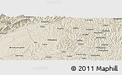 Shaded Relief Panoramic Map of Zitong