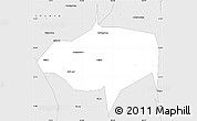 Silver Style Simple Map of Ziyang