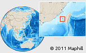 Shaded Relief Location Map of Penghu