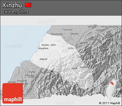 Gray 3D Map of Xinzhu