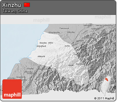 Gray 3D Map of Xinzhu
