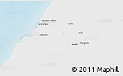 Physical 3D Map of Xinzhu, single color outside