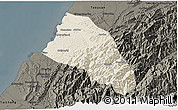 Shaded Relief 3D Map of Xinzhu, darken