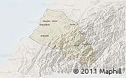 Shaded Relief 3D Map of Xinzhu, lighten