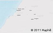 Shaded Relief 3D Map of Xinzhu, single color outside