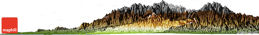 Physical Horizon Map of Xinzhu, darken