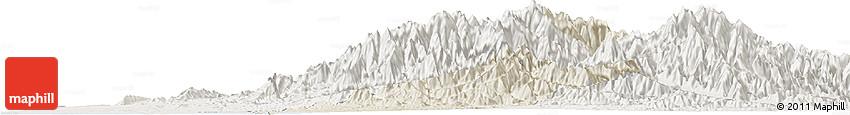 Shaded Relief Horizon Map of Xinzhu, lighten Shaded Relief Horizon Map of Xinzhu, lighten