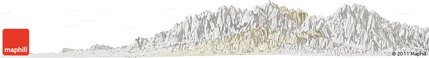Shaded Relief Horizon Map of Xinzhu, lighten, semi-desaturated Shaded Relief Horizon Map of Xinzhu, lighten, semi-desaturated