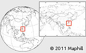 Blank Location Map of Xinzhu, within the entire country