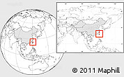 Blank Location Map of Xinzhu, highlighted country, highlighted parent region, within the entire country