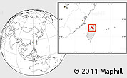 Blank Location Map of Xinzhu, highlighted parent region