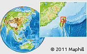 Physical Location Map of Xinzhu