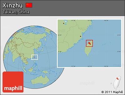 Savanna Style Location Map of Xinzhu