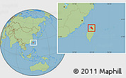 Savanna Style Location Map of Xinzhu