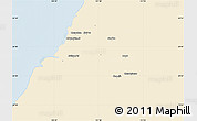 Classic Style Map of Xinzhu, single color outside