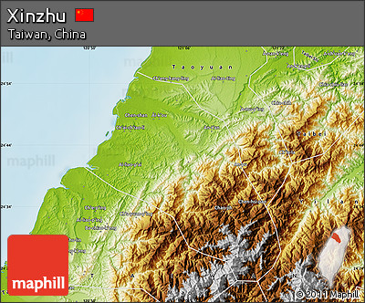 Physical Map of Xinzhu