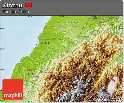 Physical Map of Xinzhu