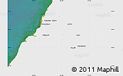 Satellite Map of Xinzhu, single color outside