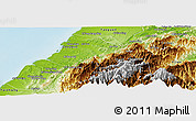 Physical Panoramic Map of Xinzhu