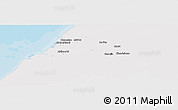 Political Panoramic Map of Xinzhu, single color outside