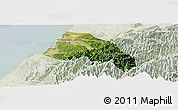 Satellite Panoramic Map of Xinzhu, lighten