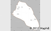 Gray Simple Map of Xinzhu, cropped outside