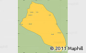Savanna Style Simple Map of Xinzhu, cropped outside