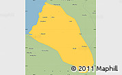 Savanna Style Simple Map of Xinzhu
