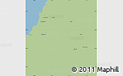 Savanna Style Simple Map of Xinzhu, single color outside